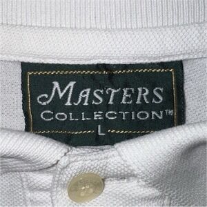 Men's Large Masters Collection White Golf Polo